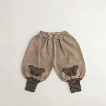Cartoon Knit Harem Pants