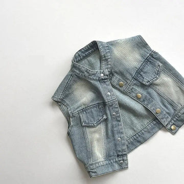 Light Wash Denim Vest