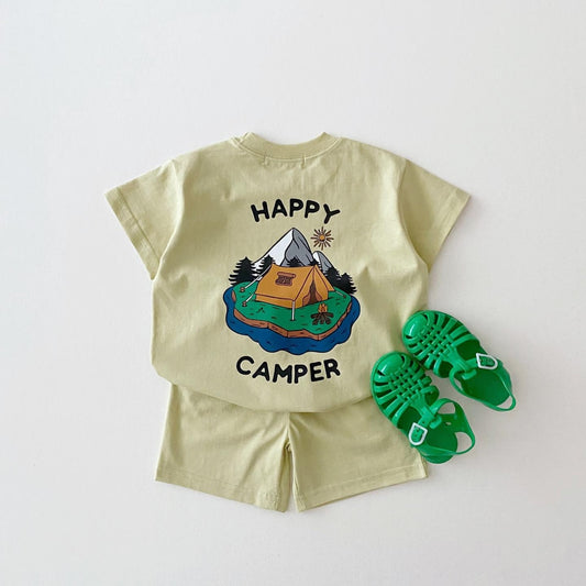Forest Green 'Happy Camper' Graphic Set