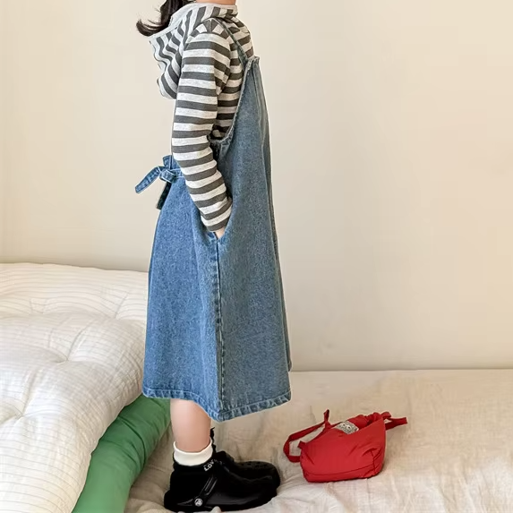 Sleeveless Denim Overalls