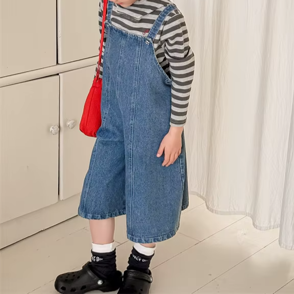 Sleeveless Denim Overalls