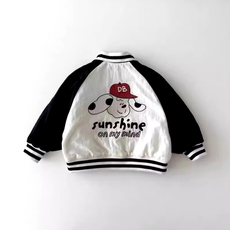 Reversible Cartoon Print Bomber Jacket