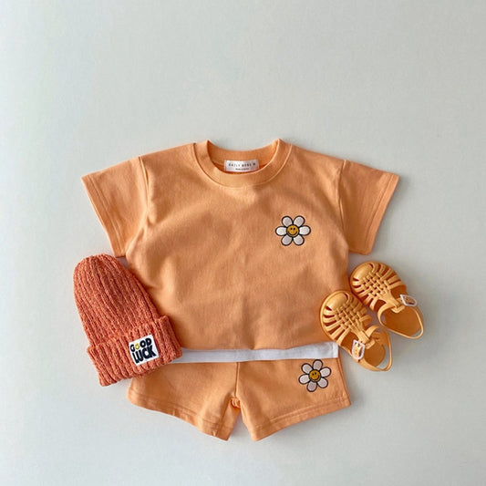 Cute Flower Baby Two-Piece Set
