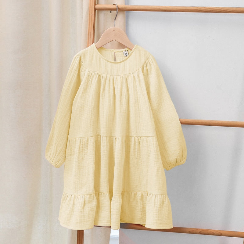 Girls Tiered Ruffle Dress