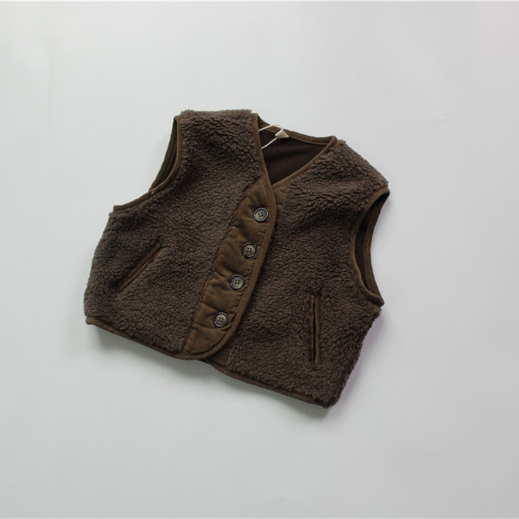 Thick Lamb Fleece Vest