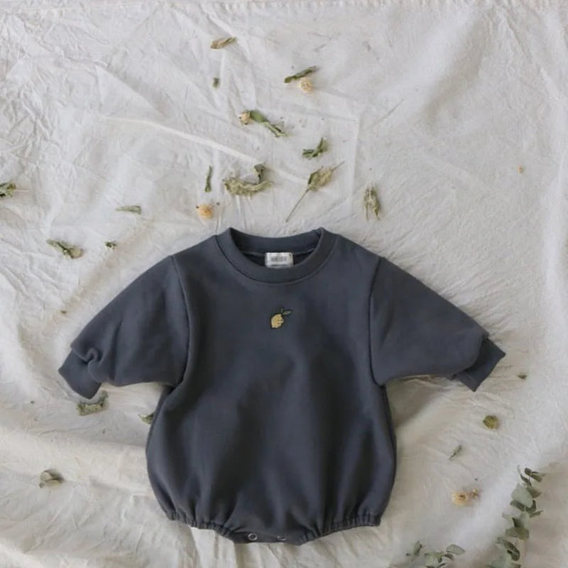 Cute Pear Embroidered Onesie