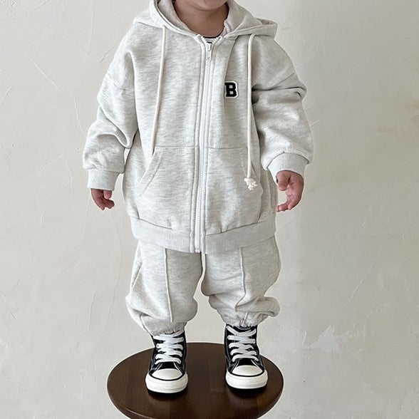 Casual Zip-Up Jogger Set