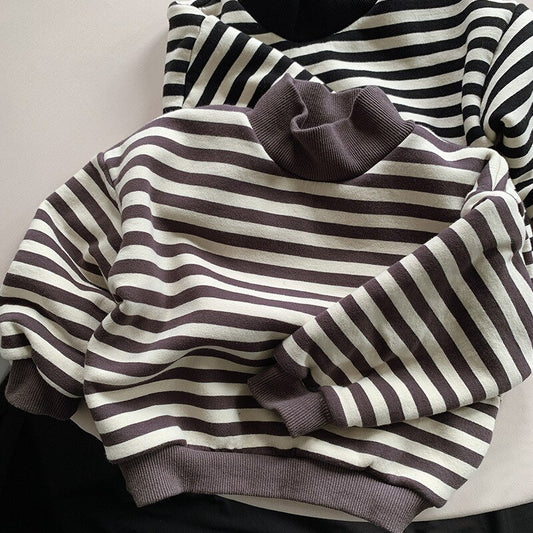 Striped Thick & Warm Sweatshirt