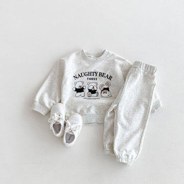 'NAUGHTY BEAR THREE' Jogger Set