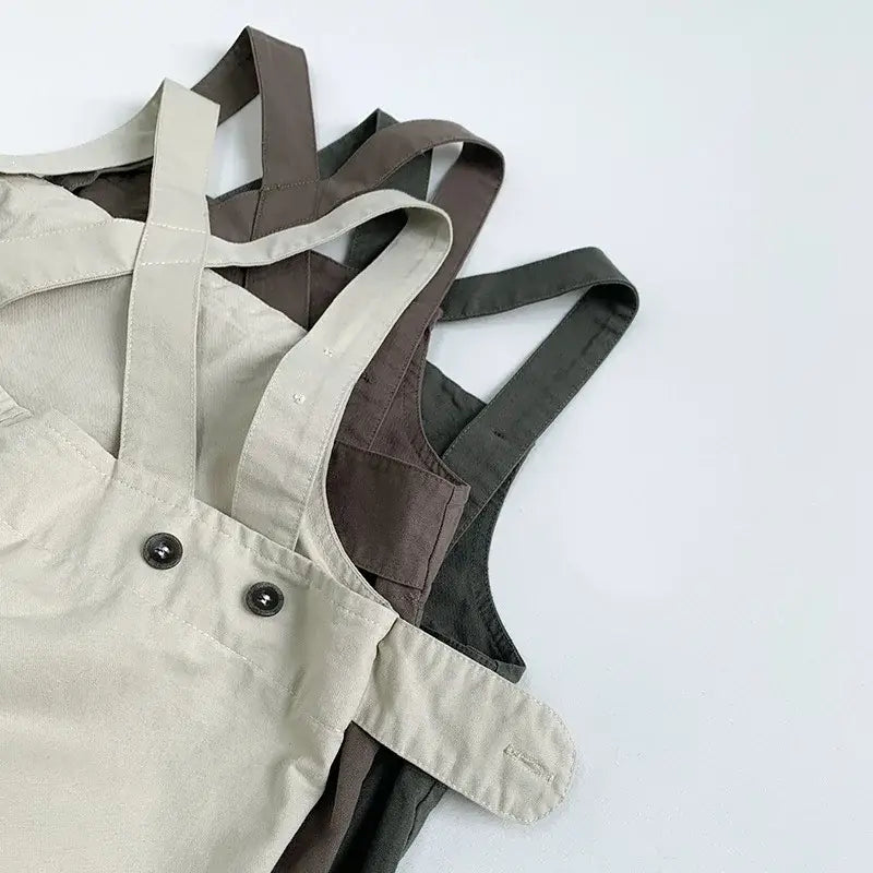 Children's Solid Vintage Overalls