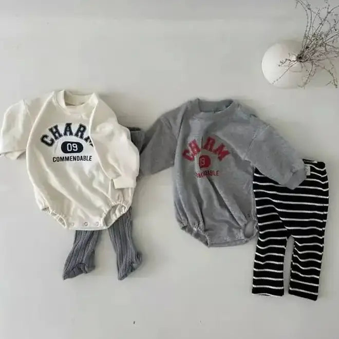 "CHARM" Long-Sleeved Onesie