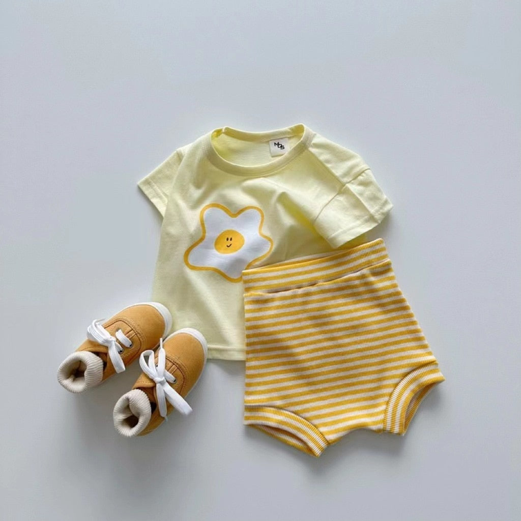 Summer Fruit Tee & Shorts Set