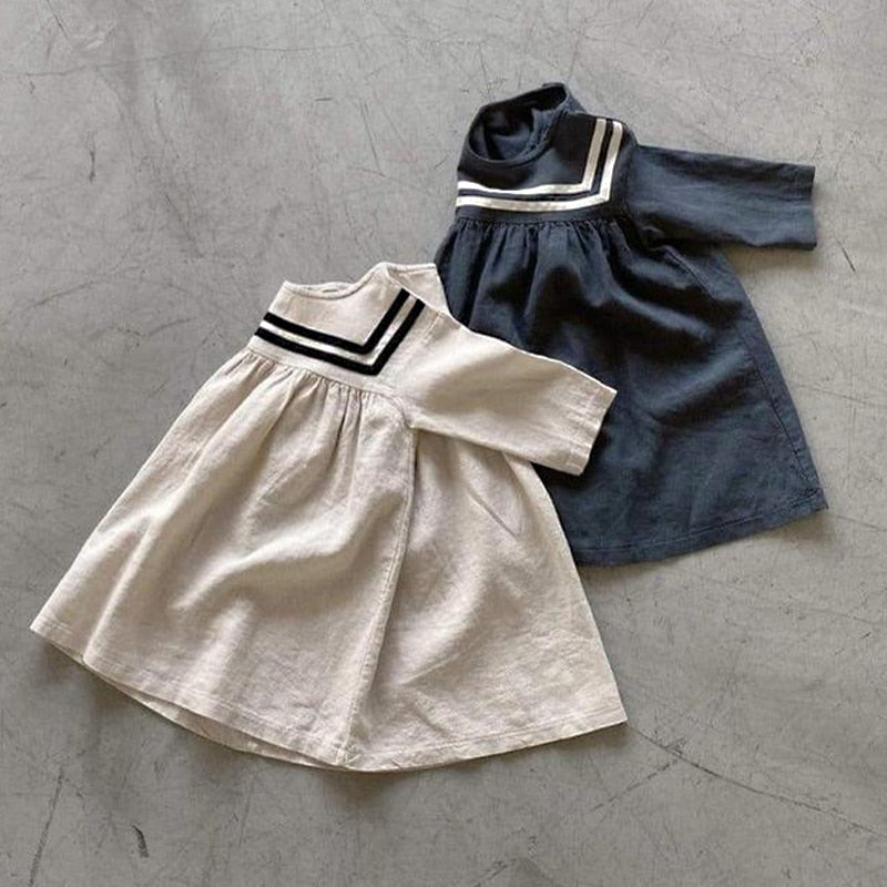 A-Line Sailor Collar Dress