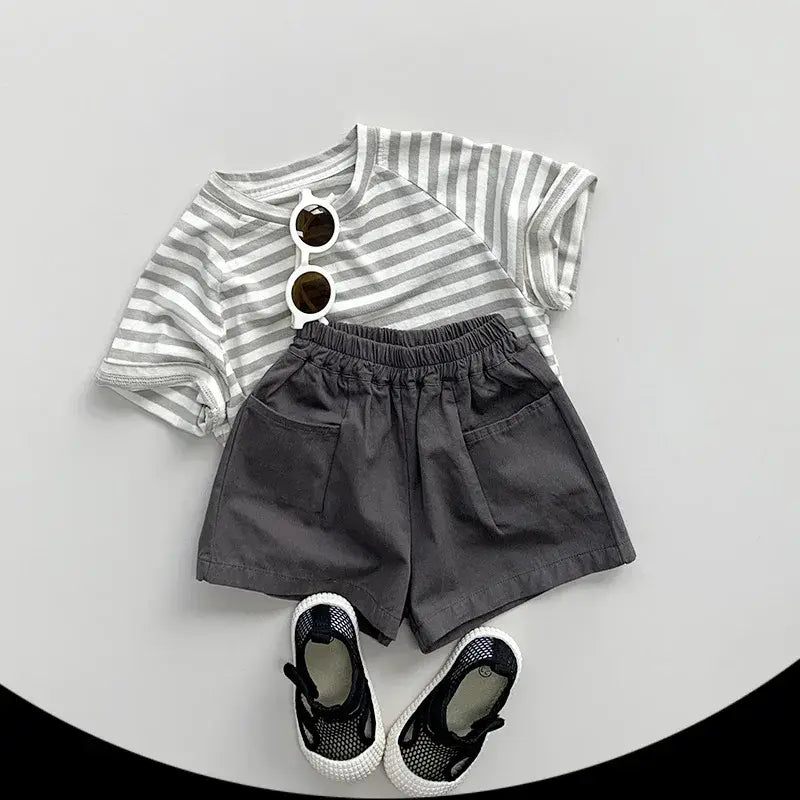 Children's Vintage Solid Shorts