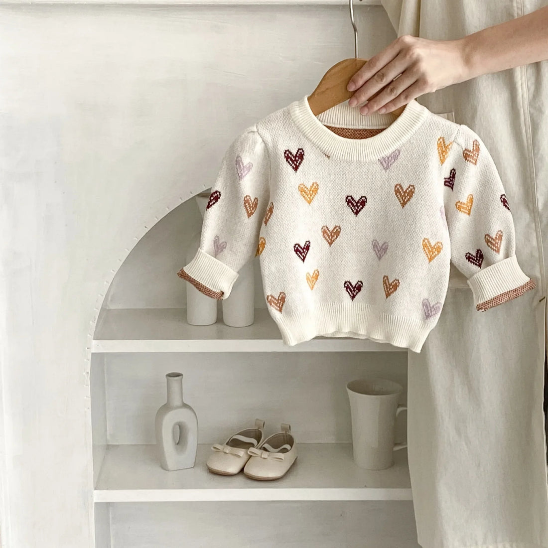 Heart Knitted Sweater