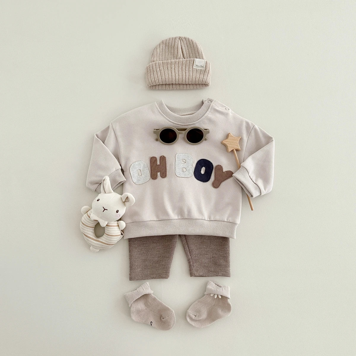 'OH BOY' Casual Jogger Set