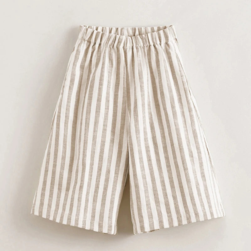 Striped Casual Wide Leg Pants