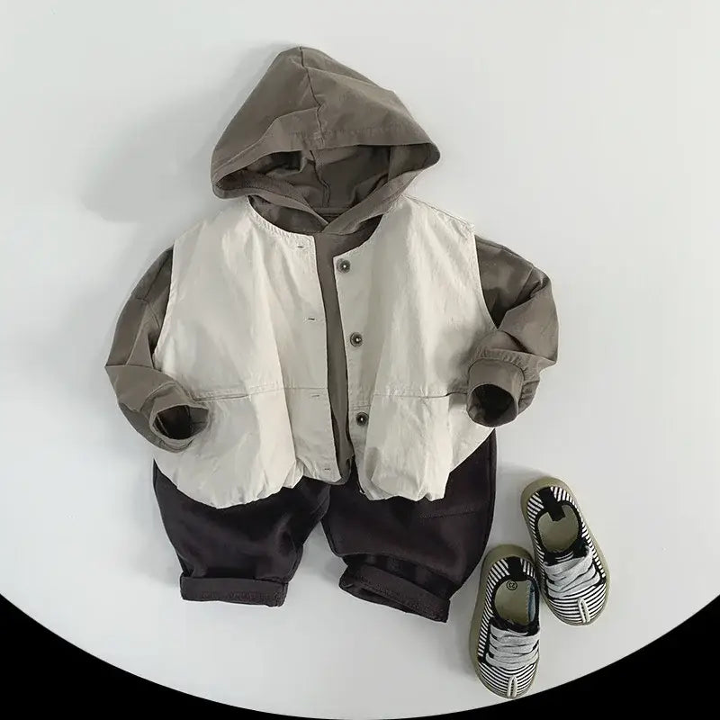 Long-Sleeved Hooded Sweatshirt