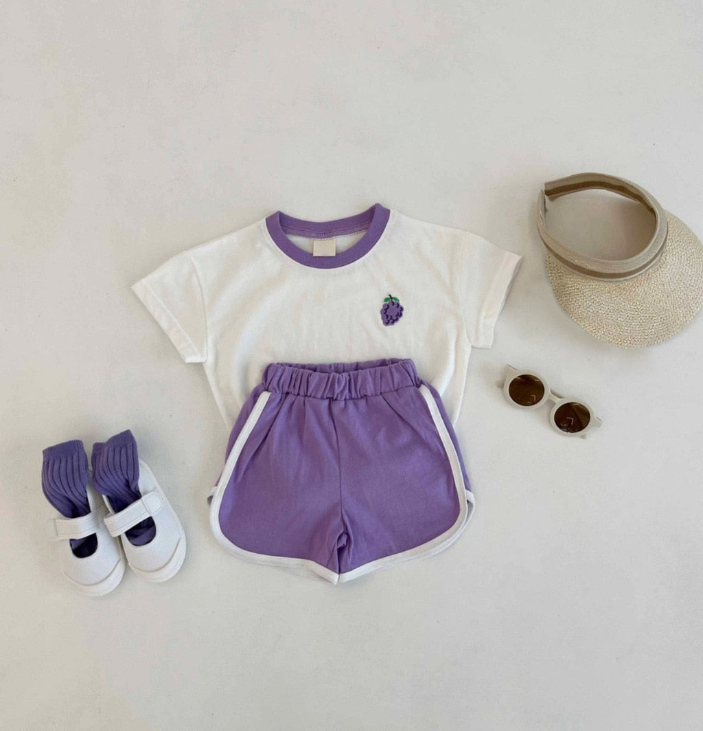 Short Sleeve Tee & Shorts Sports Set