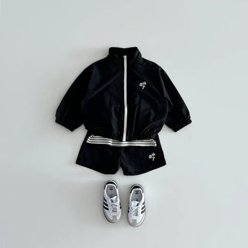 Zip-Up Jacket & Shorts  Set