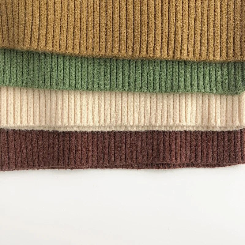 Kids Solid Turtlenecks