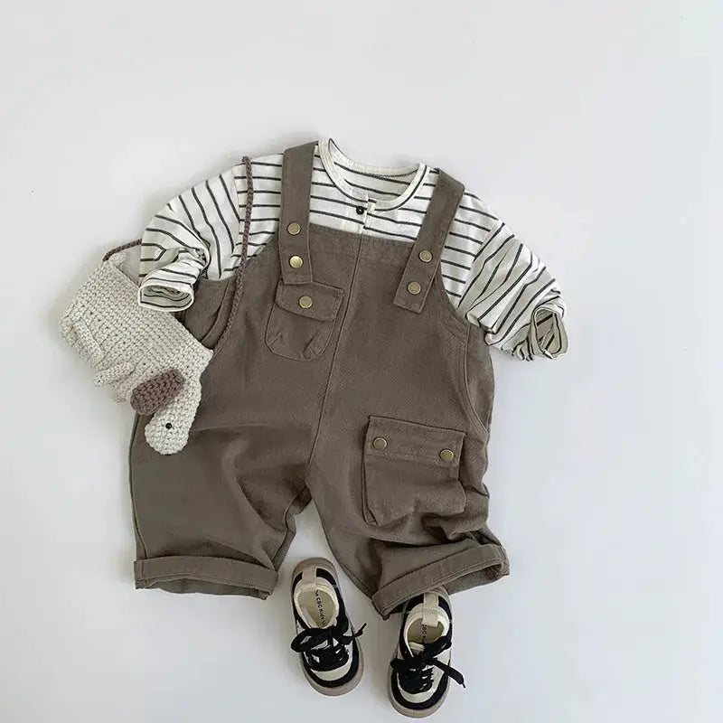 Striped Long-Sleeved Loose Tee