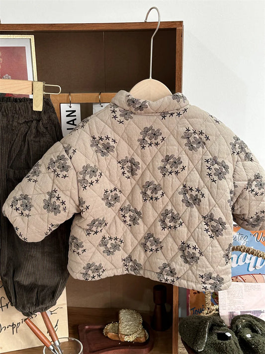 Printed Fleece-Lined Toddlers Coat