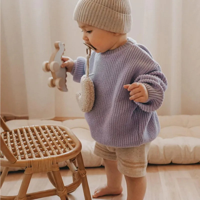 Loose Knit Solid Sweater