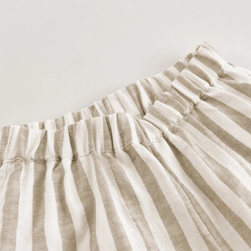 Striped Casual Wide Leg Pants
