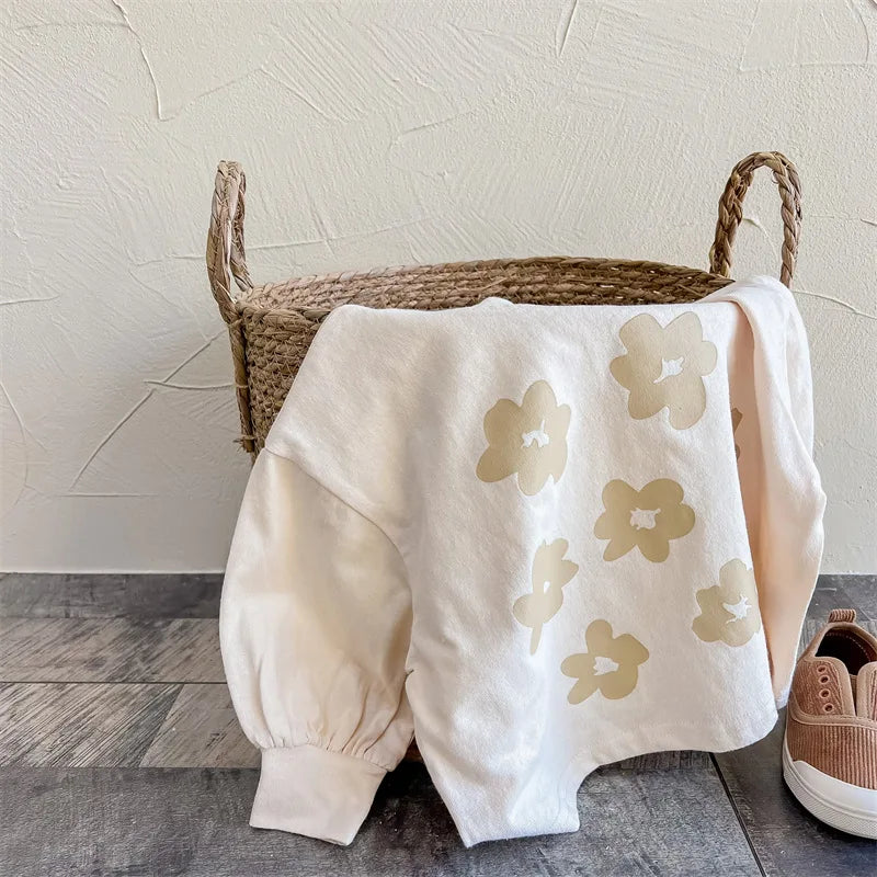 Floral-Print Oversized Tee