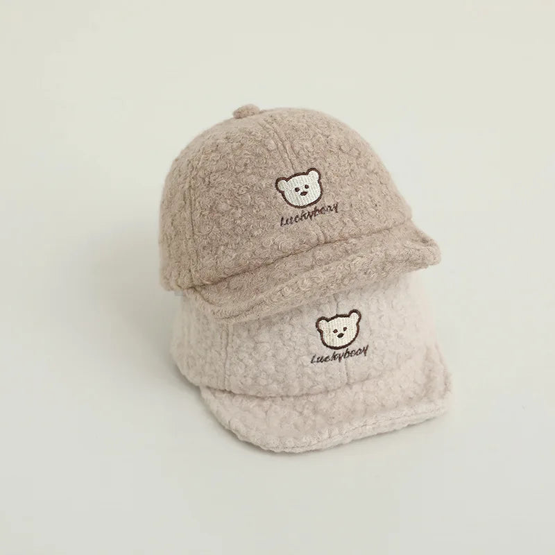 Plush Woolen Peaked Hat