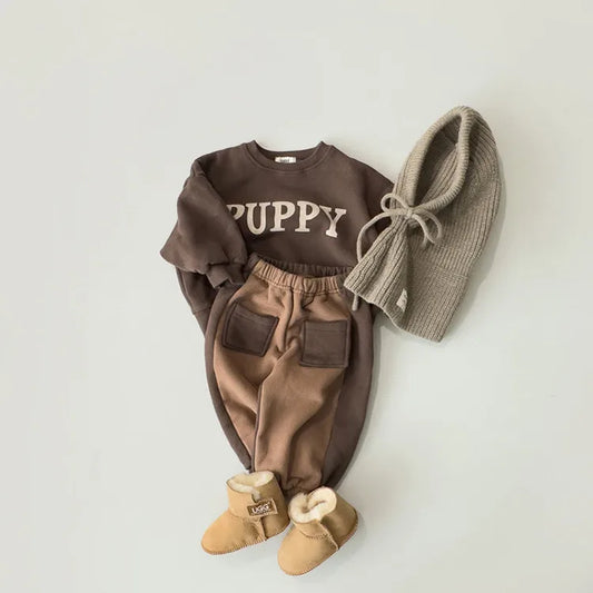'PUPPY' Print Sweatshirt