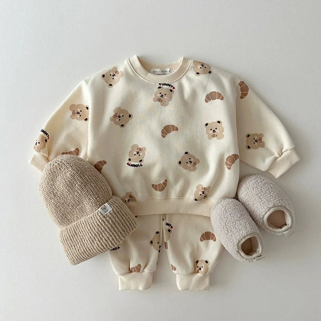 Cartoon Bear Jogger Set