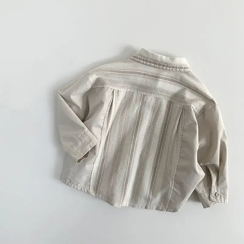 Striped Casual Lapel Shirt