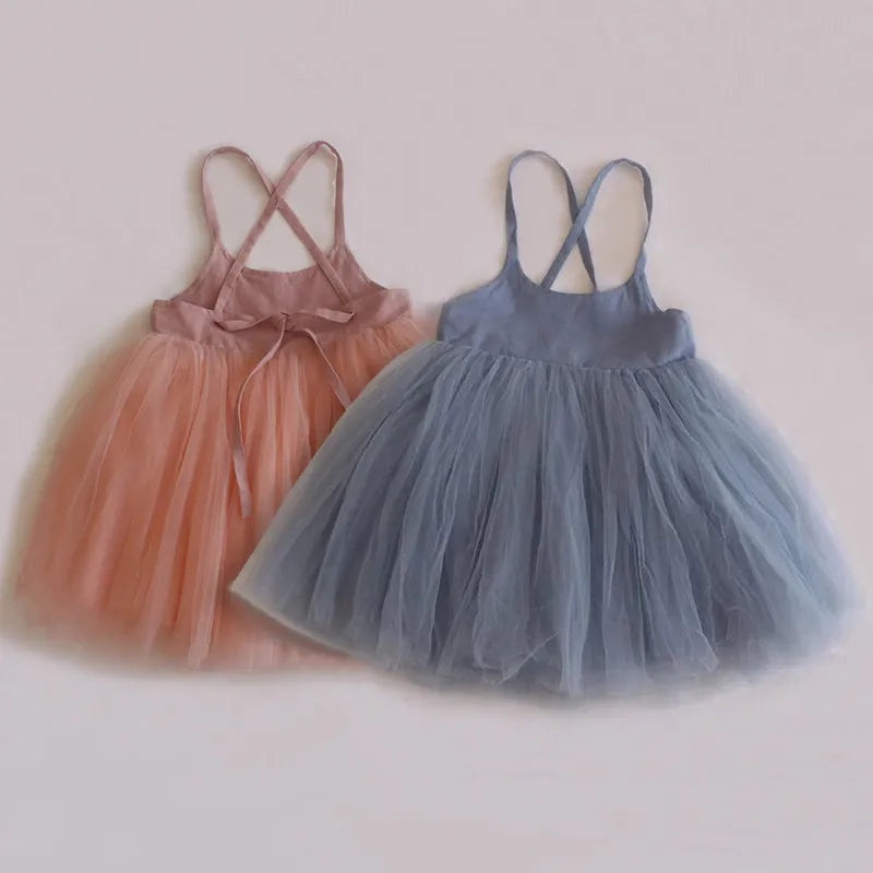 Girl's Sleeveless Tutu Dress