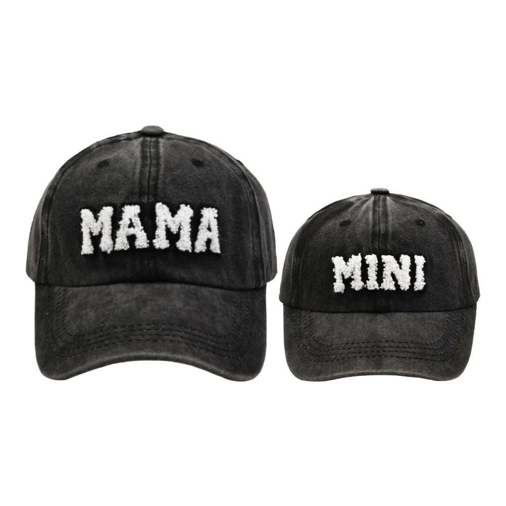 Cute Mama Mini Women & Kids Baseball Cap Set