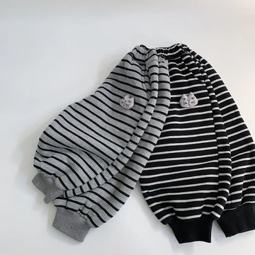 Striped Fleece-Lined Unisex Pants