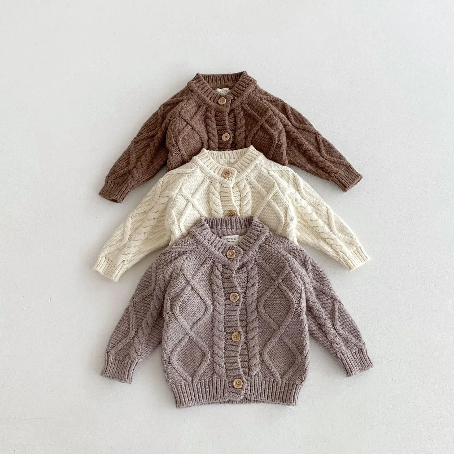 Thick Cable Knit Cardigan