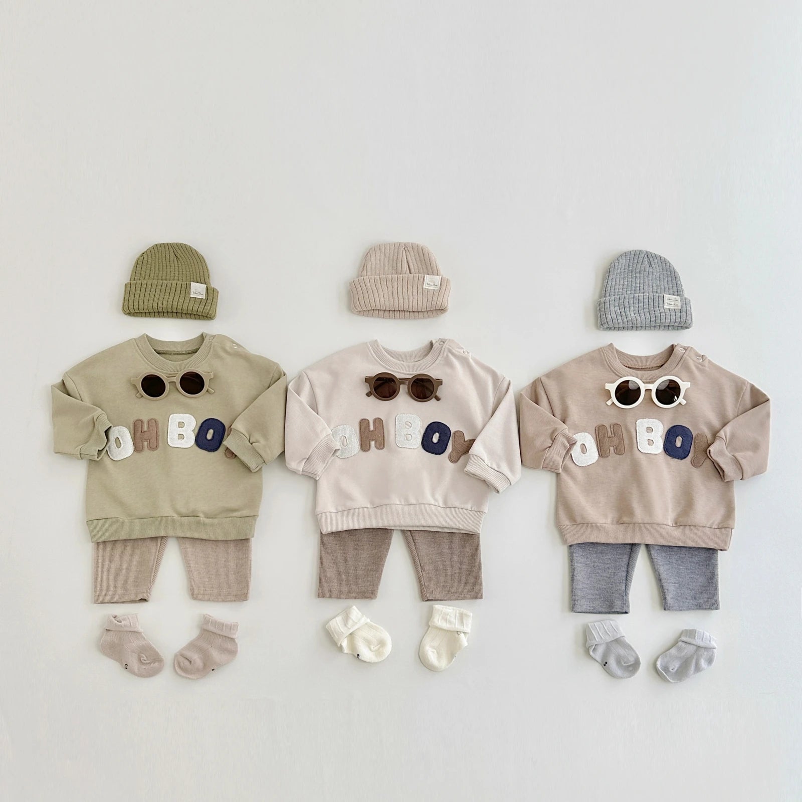 'OH BOY' Casual Jogger Set