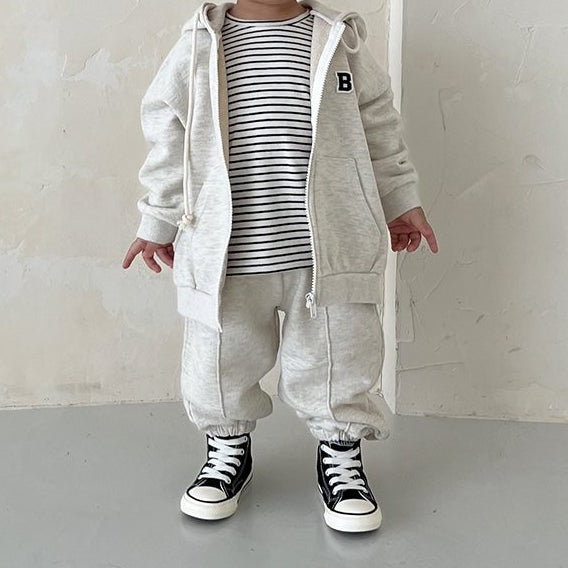 Casual Zip-Up Jogger Set