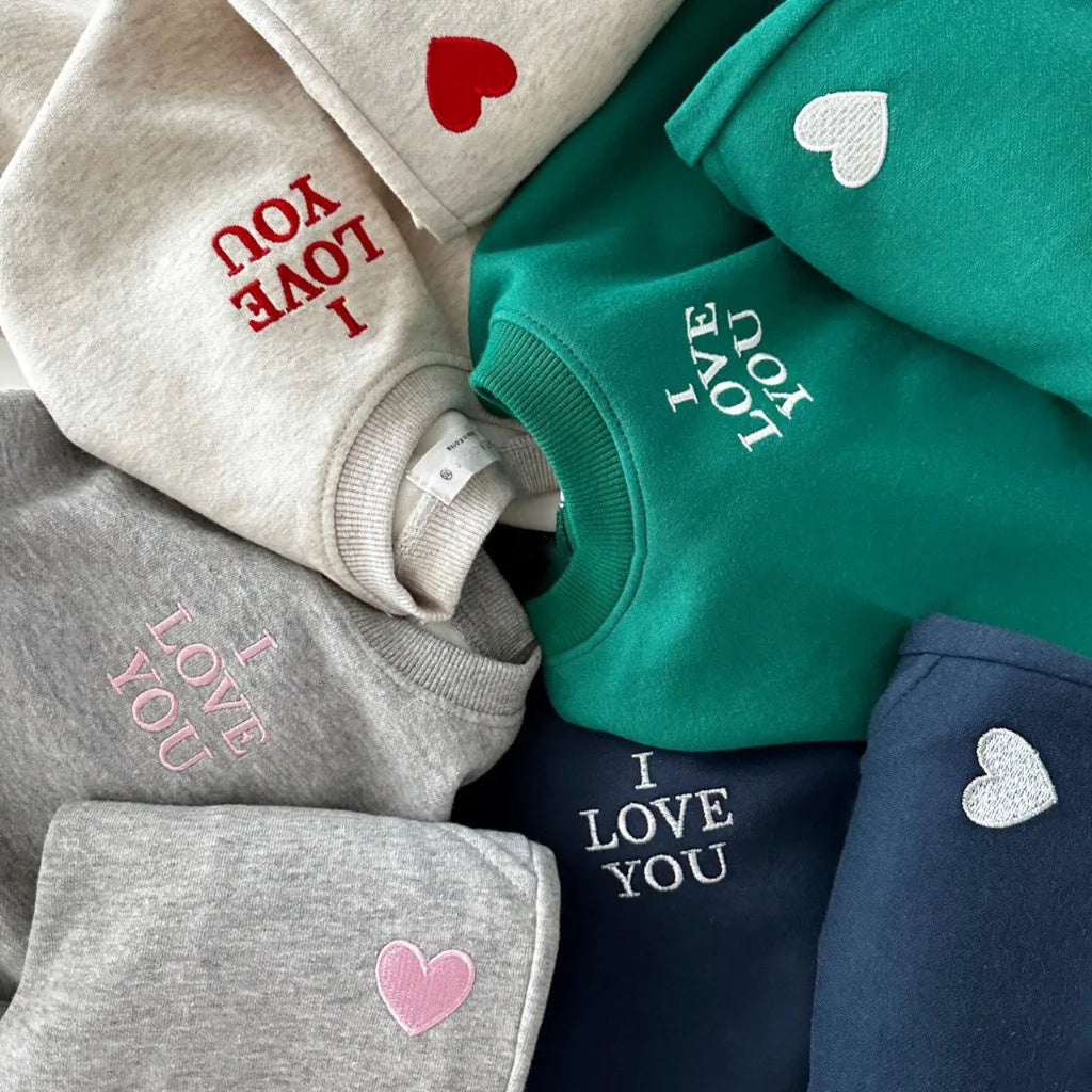 'I LOVE YOU' Jogger Set