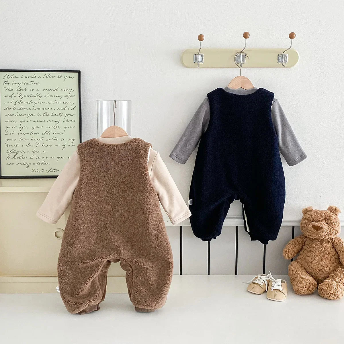 Sleeveless Sherpa Romper