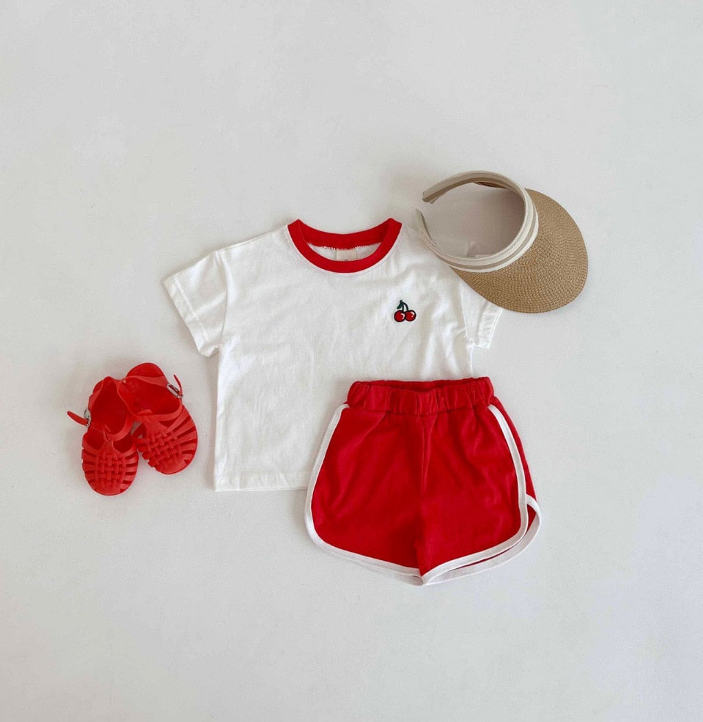 Short Sleeve Tee & Shorts Sports Set