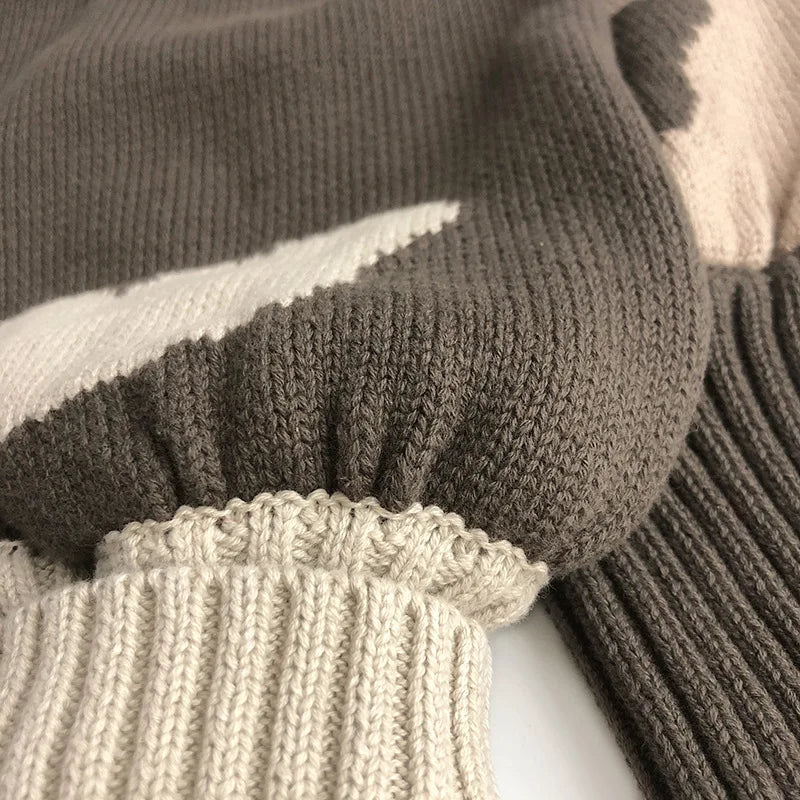 Cartoon Knit Harem Pants