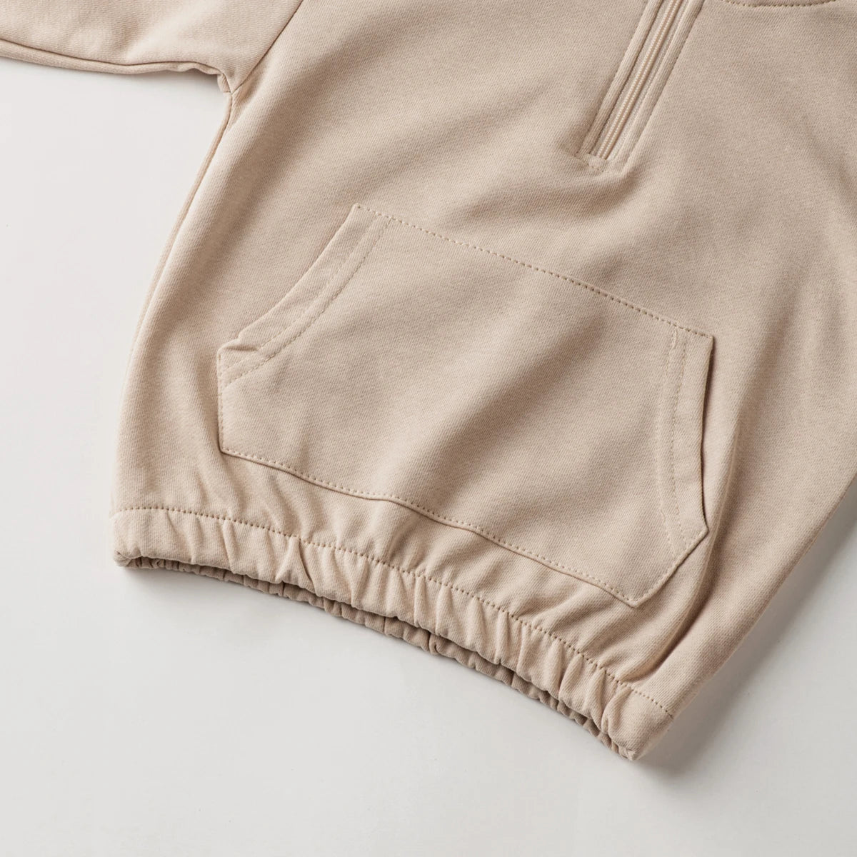 Khaki Solid Jogger Set