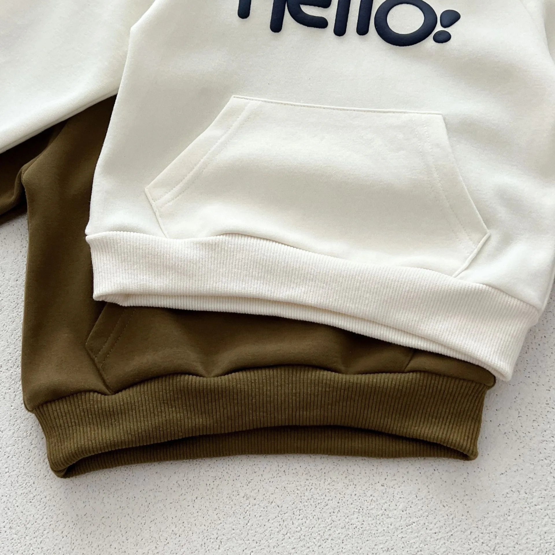 'Hello!' Hooded Cozy Jogger Set