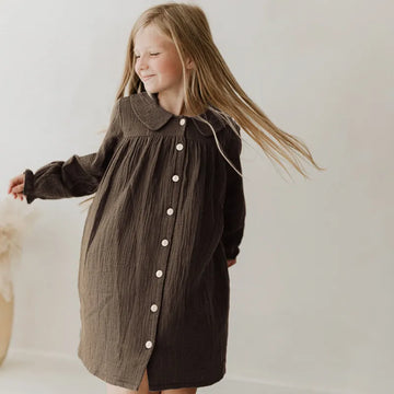 Nordic Style Button-Down Dress
