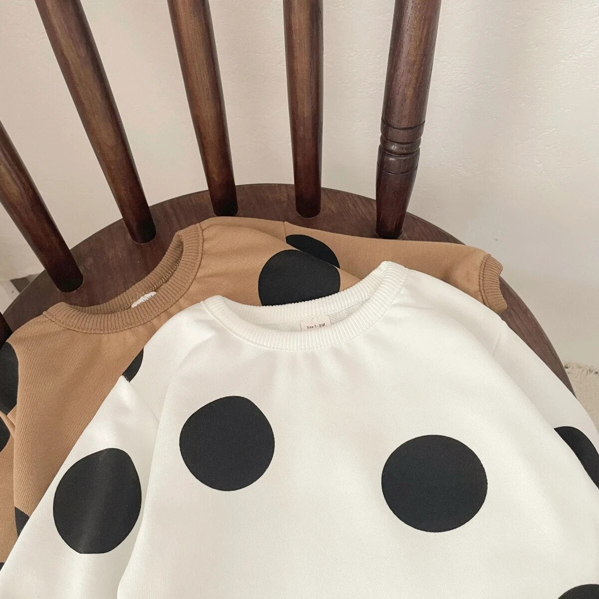 Polka Dot Long-Sleeved Onesie