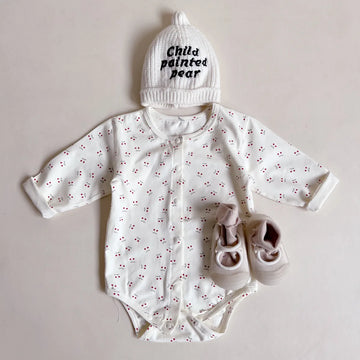 Long Sleeve Cartoon Print Onesie