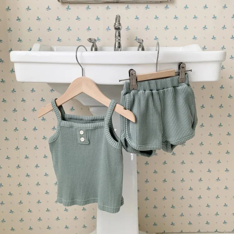 Cozy Sleeveless Tank and Shorts Set